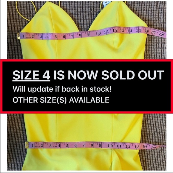 Alice + Olivia Cobi Bright Yellow Sweetheart Ruffled Midi Dress - Picture 8 of 15